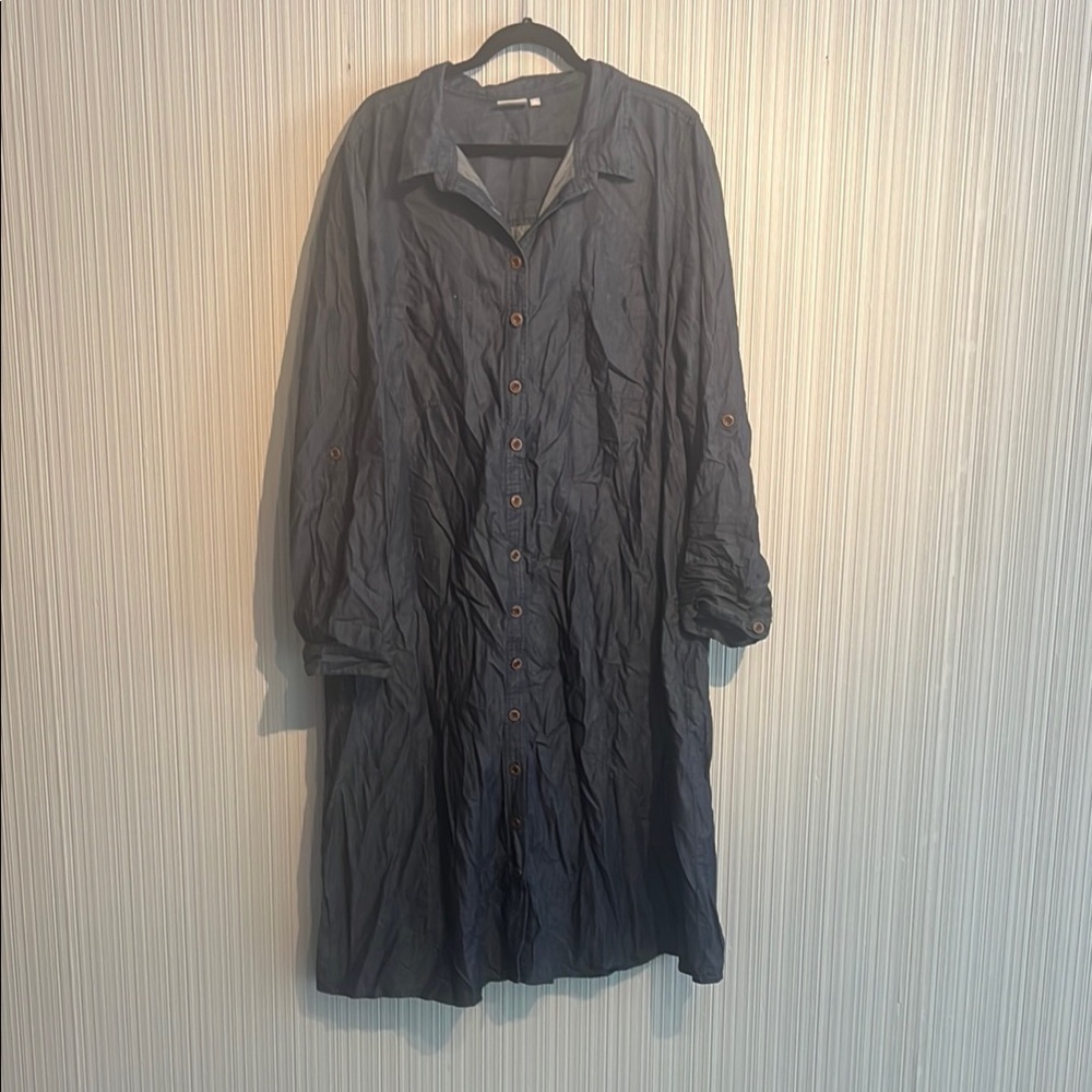 eshakti Chambray Shirt Dress Size 3x
